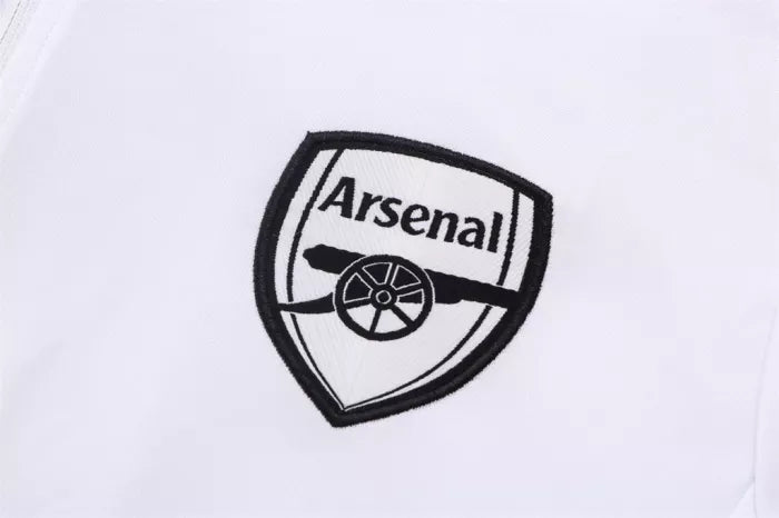 Arsenal x White Training Suit x 1/4 Zipper